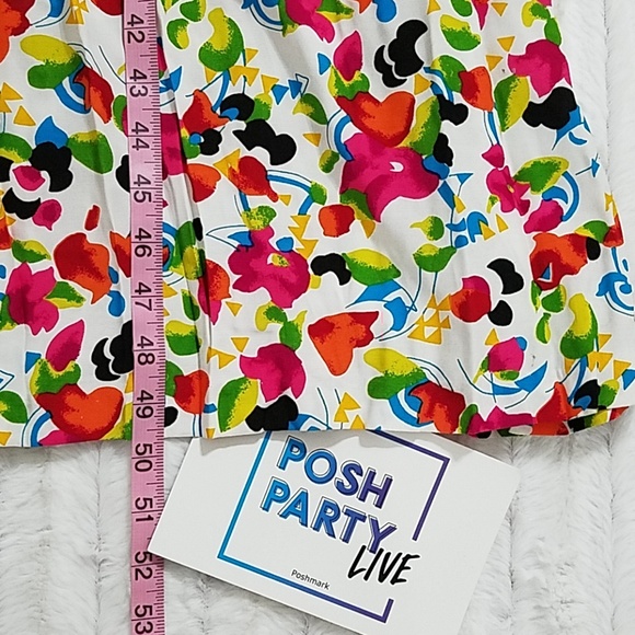 VINTAGE R.J.Stevens by Carol Escritor Floral print shoulder pads 80s Nordstrom - Picture 6 of 8